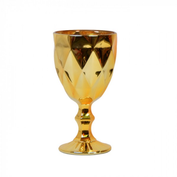 Набор бокалов стекло Art Rhombus золото VB867