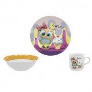Набор посуды детской фарфор Limited Edition Sweet owl 3 пр MLM-C525