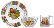 Набір посуду дитячої ОСЗ Disney Король Лев 3 предмети тарілка, миска, чашка MLM-34925