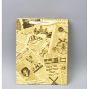 Подарочный пакет Art Газетные вырезки маленький TF323-2