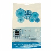 Набор бумажных вееров, голубой (8705-002) Elso