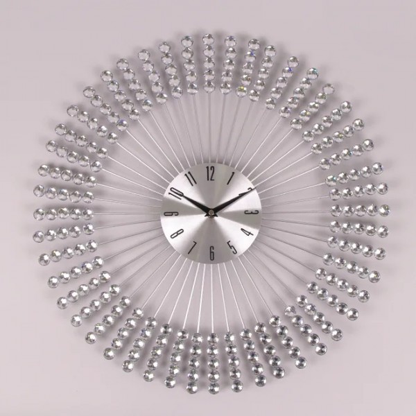 Часы металлические с стразами Flora D-49 см. 38218