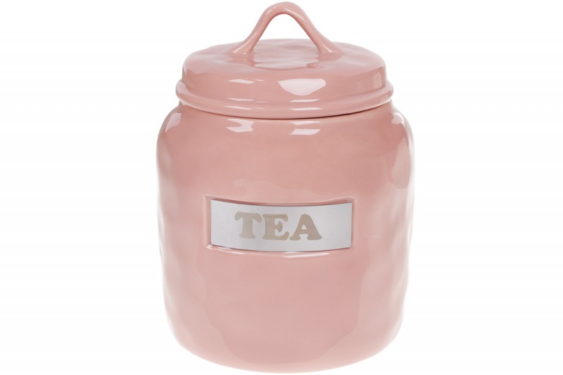 Банка керамическая Bon Tea 945-322, 1,5л, цвет - розовый