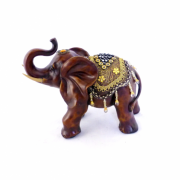 Фігура Present слона з прикрасами, хобот до верху 25см H2622-3D