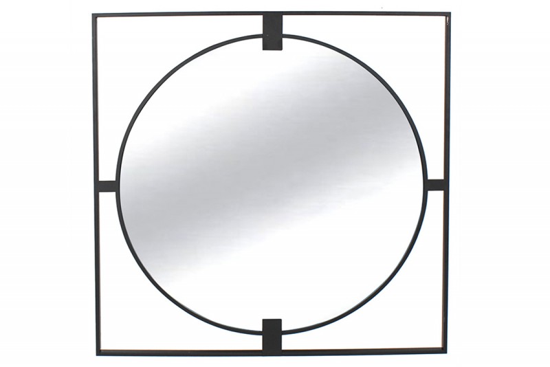 Дзеркало настінне Bon Тесо TY1-205 в металевій рамі, 90см, колір - чорний