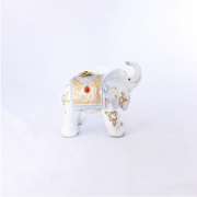Статуэтка Present слоника с украшениями, хобот к верху 20 см H2624-1N