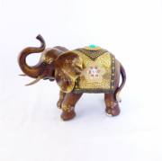 Фігура Present слона з квіткою, хобот до верху 35см H2449-4D