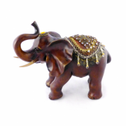 Фігура Present слона з прикрасами, хобот до верху 35см H2449-3B