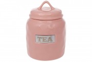 Банка керамическая Bon Tea 945-319, 900мл, цвет - розовый