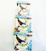 Шкатулка-коробка Present набор из 3-х — Птица SH31383-079