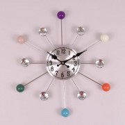 Часы металлические с стразами Flora D-37 см. 38199