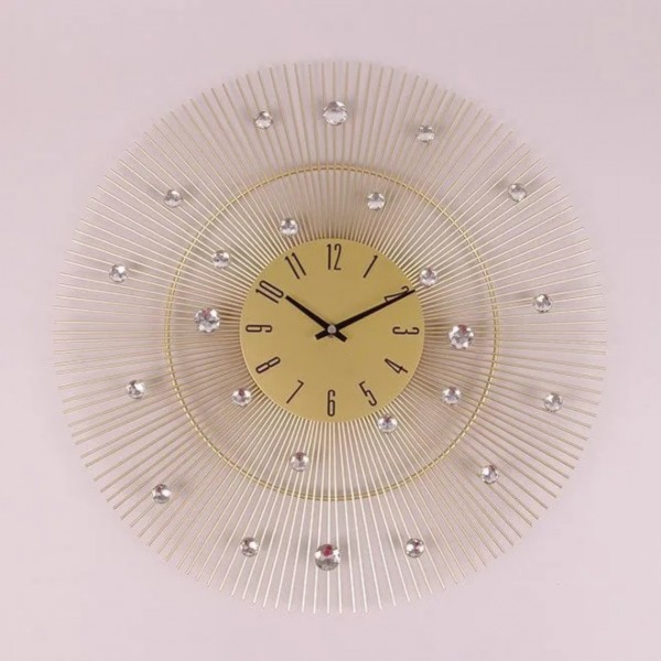 Часы металлические с стразами Flora D-50 см. 38186