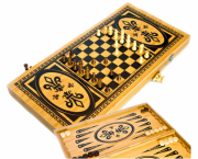 Игровой набор Present 3в1 Нарды, Шахматы, Шашки (39.5*39.5 см) B4020-C