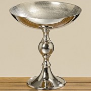 Деко-чаша на подставке металл h44см Present 8219700 серебряный