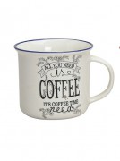Кухоль кави кераміка 9см, 300мл Present 10014090 Кремовий