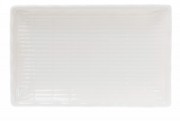 Набір фарфорових страв для суші Bon Бамбук 988-125 рельєфні, 25см, колір - білий, 4 шт