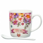 Чашка с цветами 