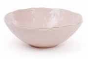 Набір салатників керамічних Bon 945-183, 1.1л, колір - рожевий із золотом, 4 шт.