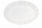 Набор блюд керамических овальных Bon Морские мотивы 545-375, 40см, цвет - белый, 3 шт