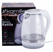 Чайник електричний Kamille 1.5л із синім LED підсвічуванням KM-1701A
