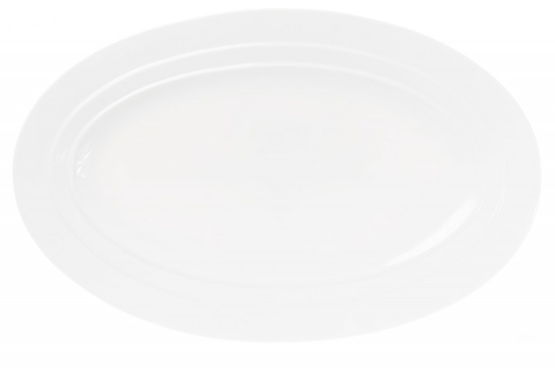 Набор блюд фарфоровых овальных Bon 988-152, 40см, цвет - белый, 2 шт