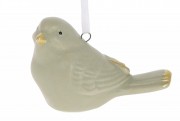 Набор подвесного декора Bon Птичка 727-452 (12 шт.), 6см, цвет - оливковый матовый с золотом