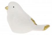 Набір фарфорового декору Bon Пташка 727-450 (12 шт.), 7.5см, колір - білий матовий із золотом