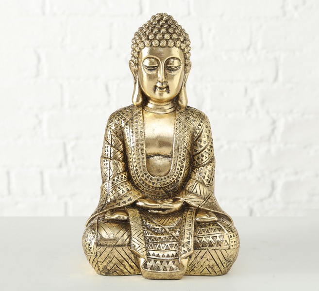 Фигурка Будда  полистоун h30см Present 1016132 золото