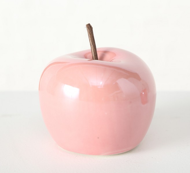 Декоративне яблуко кераміка h8см Present 1014898-1Р рожевий