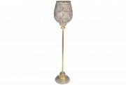 Свічник металевий Bon 589-179 зі скляною колбою, 78.5см