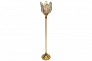 Свічник металевий Bon Квітка 589-209 на високій ніжці, 104см