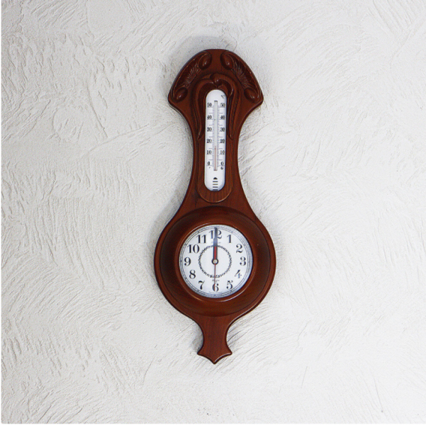 Часы, термометр Present прямоугольный 11/450 х 185 х 70