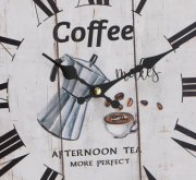 Настінний годинник Present МДФ коричневий d34см 1021691-1 кава