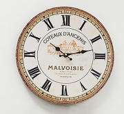 Настінний годинник Прованс МДФ Present сірий d34см 1021690-1 ферма