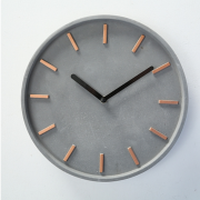 Настінний годинник Gela Present сірий бетон d28см (1xAA 1.5V) 3453200