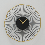 Настенные часы Present черные с золотом 35см коллекция Yoko 1021291