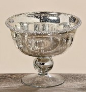Декоративна миска Діон лаковане скло d19 h16cm Present 1567500 срібний