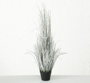 Декоративное растение (трава) в горшке h116см  Boltze 1015610 Белый