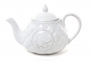Чайник керамический Bon Птица 545-129, 800мл, цвет белый