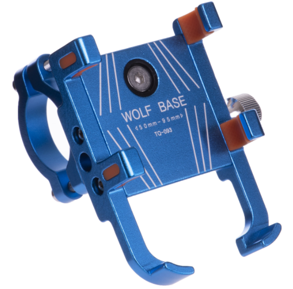 Утримувач для телефону велосипед WOLF BASE V-3444 Синій