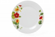 Набор обеденных фарфоровых тарелок Bon Настурция 970-240, 27см, 12 шт