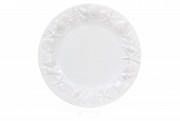 Набір обідніх керамічних тарілок Bon Морські мотиви 545-370, 25.6см, колір - білий, 3 шт