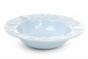 Набір супових керамічних тарілок Bon Морські мотиви 545-352, 24см, колір - світло-блакитний, 3 шт