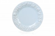Набір обідніх керамічних тарілок Bon Морські мотиви 545-350, 25.6см, колір - світло-блакитний, 3 шт