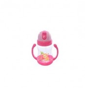 Чашка-поилка детская с трубочкой Hoz MMS-R83587 Розовый 300мл