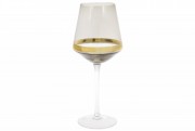 Набор бокалов для белого вина Bon Etoile 579-111, 400мл, цвет - дымчатый серый, 4 шт