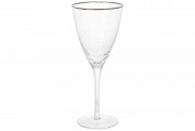 Набор бокалов для красного вина c серебряным кантом Bon Donna 579-240, 370мл, 4 шт