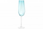 Набор бокалов для шампанского Bon Monaco 579-227, 370мл, цвет - ледяной голубой, 4 шт