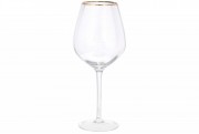 Набір бокалів для червоного вина із золотим кантом Bon Monica 579-214, 570мл, 4 шт