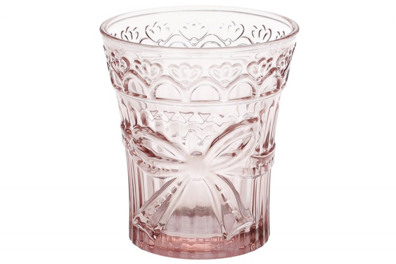 Набір склянок Bon Бант 581-014, колір - рожевий, 260мл, 6 шт.